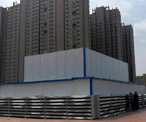 開封尉氏縣建興廣場熱泵機(jī)組降噪項目